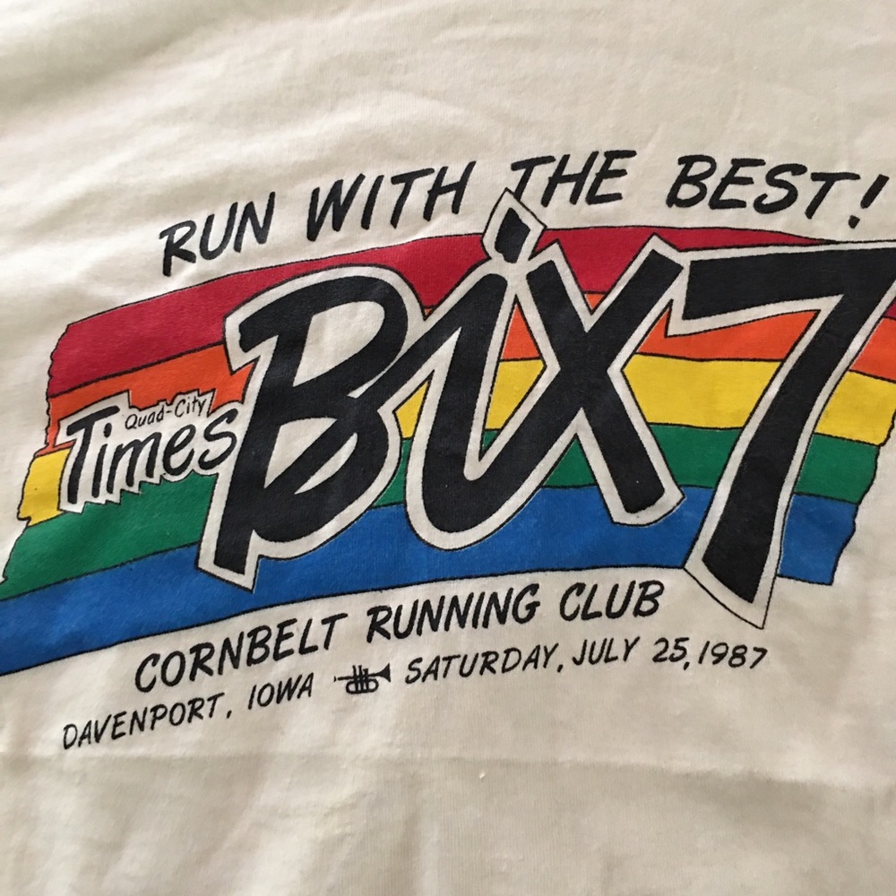 Vintage race T-shirt “Bix 7 miler” 1987